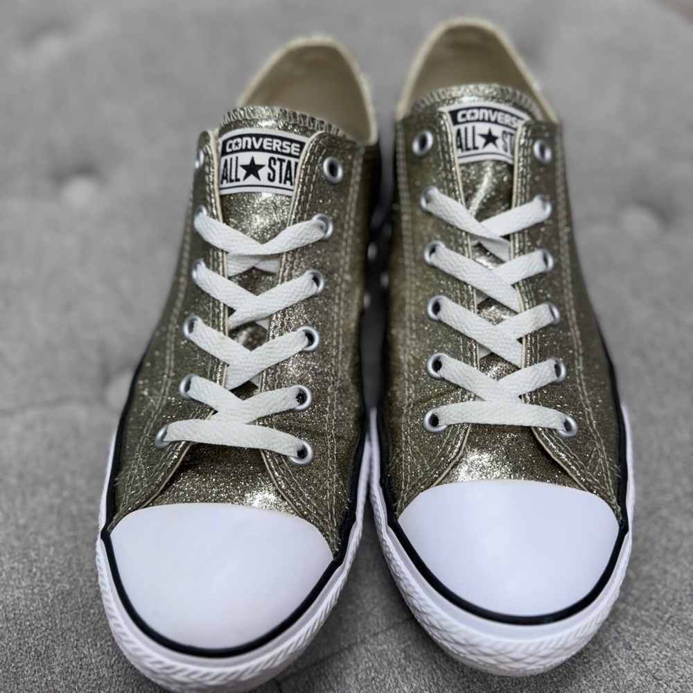 Converse Sparkling Gold Sneakers